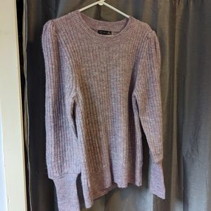 Black Tape mauve crew-neck sweater